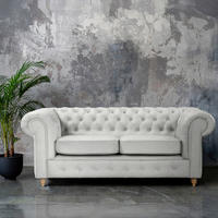 SCHLAFSOFA Mikrofaser Hellgrau Armteil links, Armteil rechts  - Hellgrau/Braun, Design, Holz/Textil (190/74/91cm) - P & B