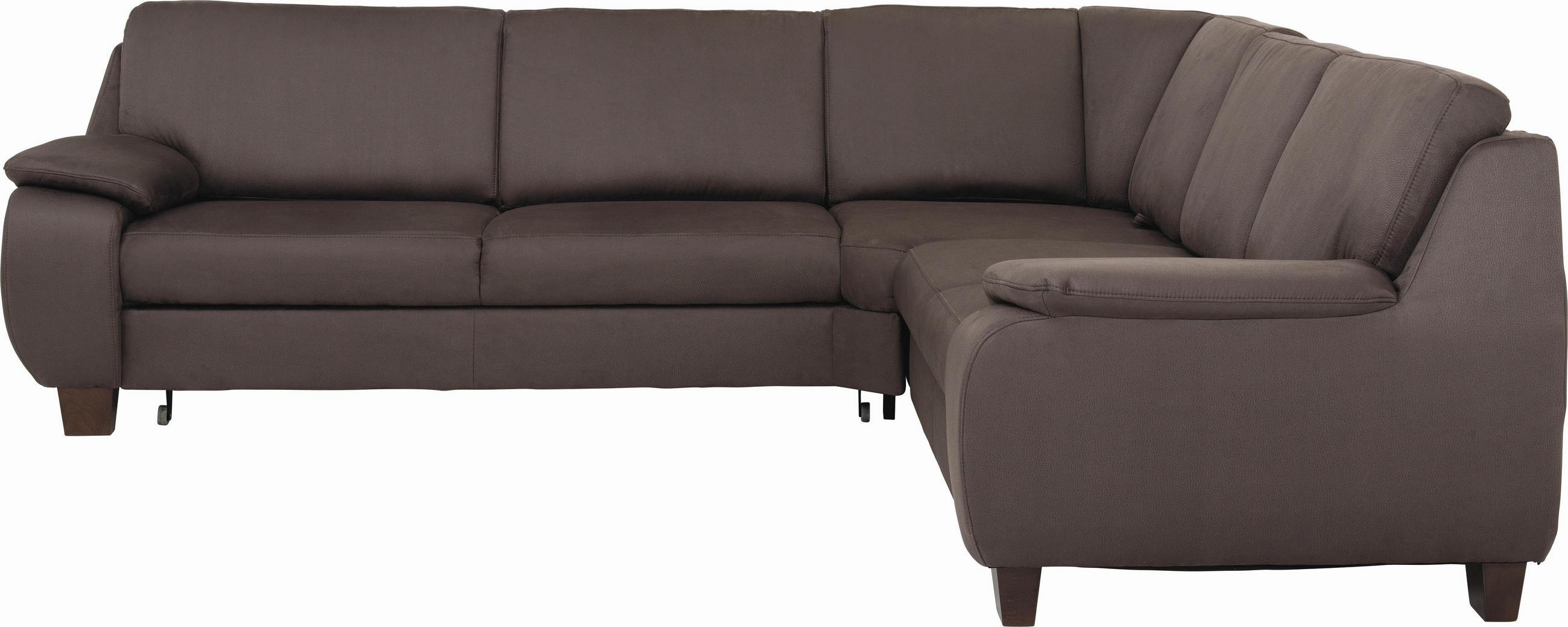 ECKSOFA Dunkelbraun Armlehnenkissen  - Dunkelbraun, KONVENTIONELL, Holz/Textil (274/244cm) - Beldomo System