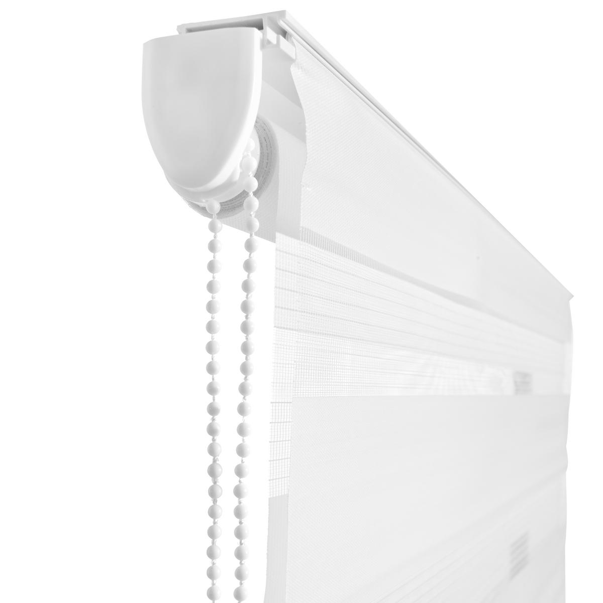 DOPPELROLLO - Weiss, Design, Textil (80/160cm) - Homeware