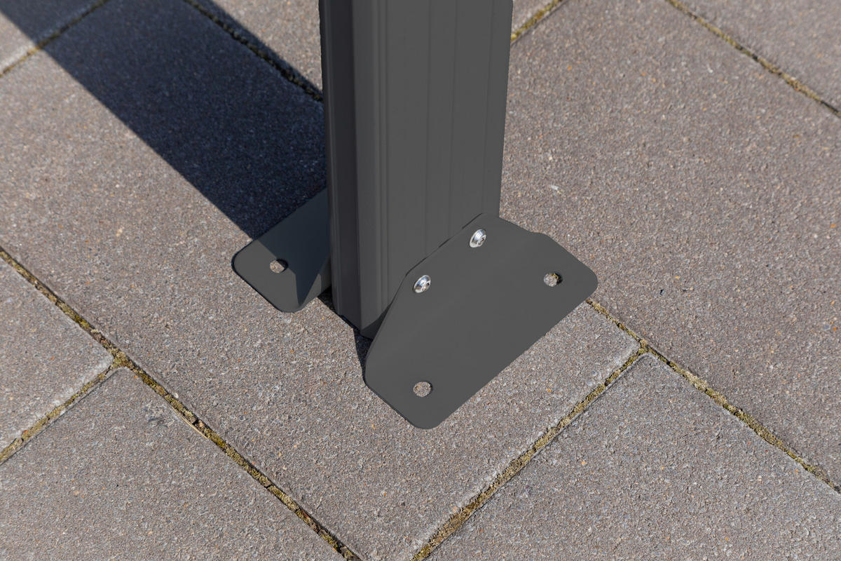 CARPORT - Anthrazit, Basics, Kunststoff/Metall (300/220/505cm)