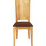 STUHL Lederlook, Mikrofaser Asteiche massiv Braun, Eichefarben - Eichefarben/Braun, Natur, Holz/Textil (42/95/45cm) - Linea Natura