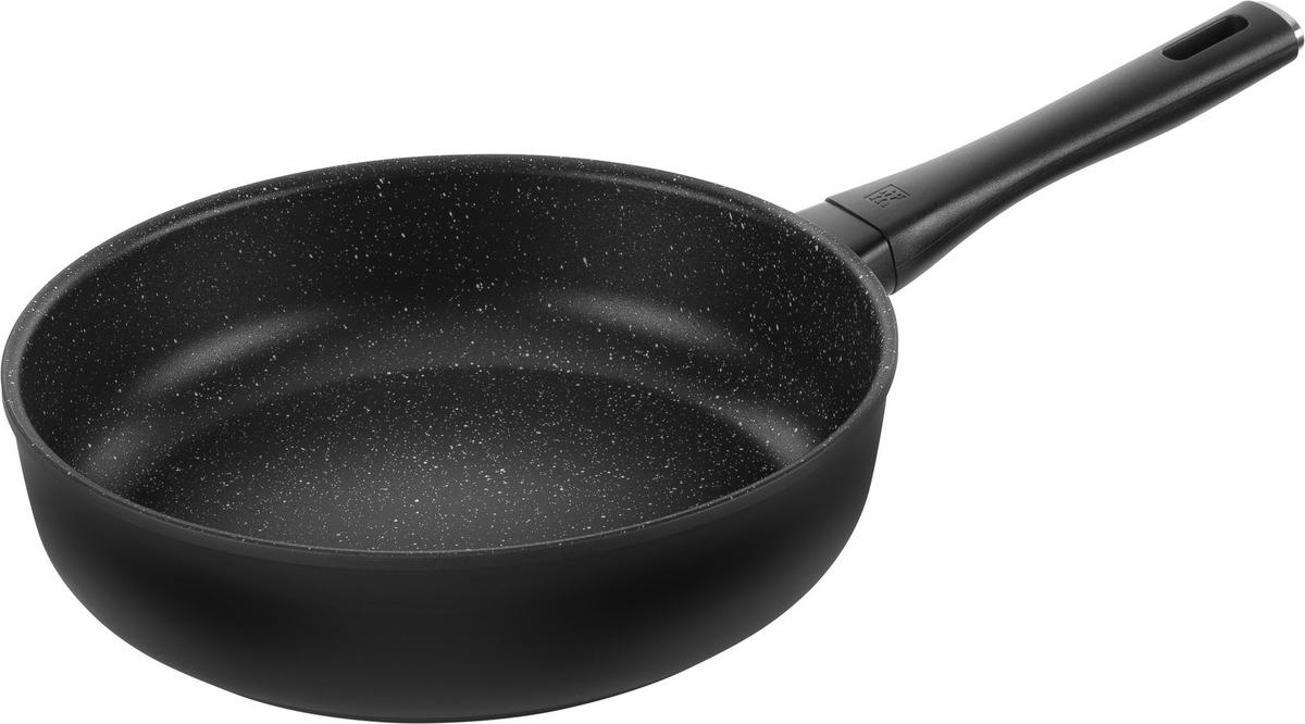 PÁNEV NA SMAŽENÍ  nepřilnavý povrch PTFE  28 cm  - černá, Basics, kov (28cm) - Zwilling