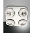 LED-DECKENLEUCHTE - Weiß, Design, Kunststoff/Metall (25/25/5,5cm)