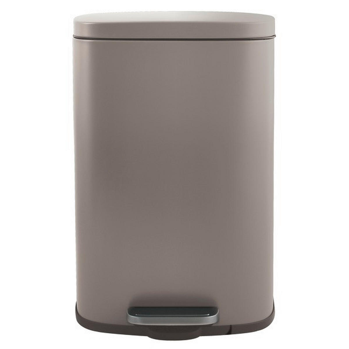 TRETEIMER 30 L  - Taupe/Schwarz, Basics, Kunststoff/Metall (34,3/23,5/62,9cm) - Spirella