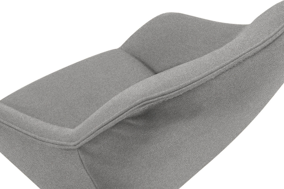 ARMLEHNSTUHL  in Nickel Flachgewebe  - Ecru/Schwarz, Design, Textil/Metall (60/84/67cm) - Koinor