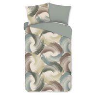 WENDEBETTWÄSCHE 2-teilig Good Morning Renforcé 140/200 cm  - Creme/Braun, Basics, Textil (140/200cm)