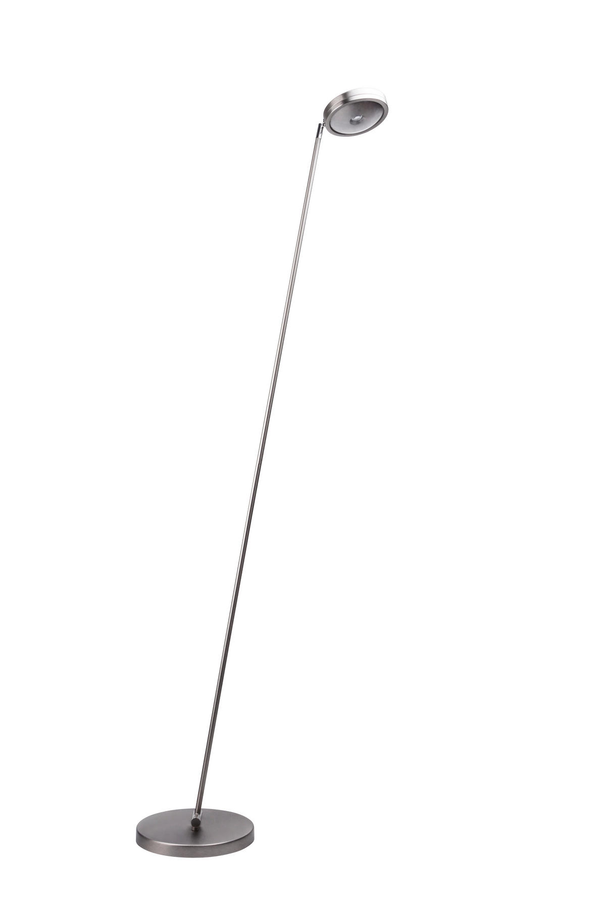 LED-STEHLEUCHTE 25/28,2/160 cm    - Nickelfarben, Basics, Metall (25/28,2/160cm)