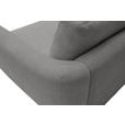 ECKSOFA  in Chenille Grau  224/307 cm  - Schwarz/Grau, KONVENTIONELL, Kunststoff/Textil (224/307cm) - Hom`in