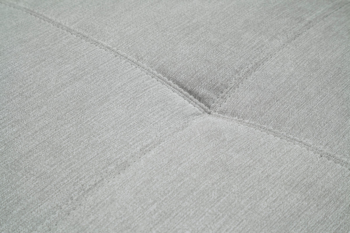 2,5-SITZER in Velours Silberfarben  - Silberfarben/Schwarz, Design, Textil/Metall (206/86/97cm) - Pure Home Lifestyle