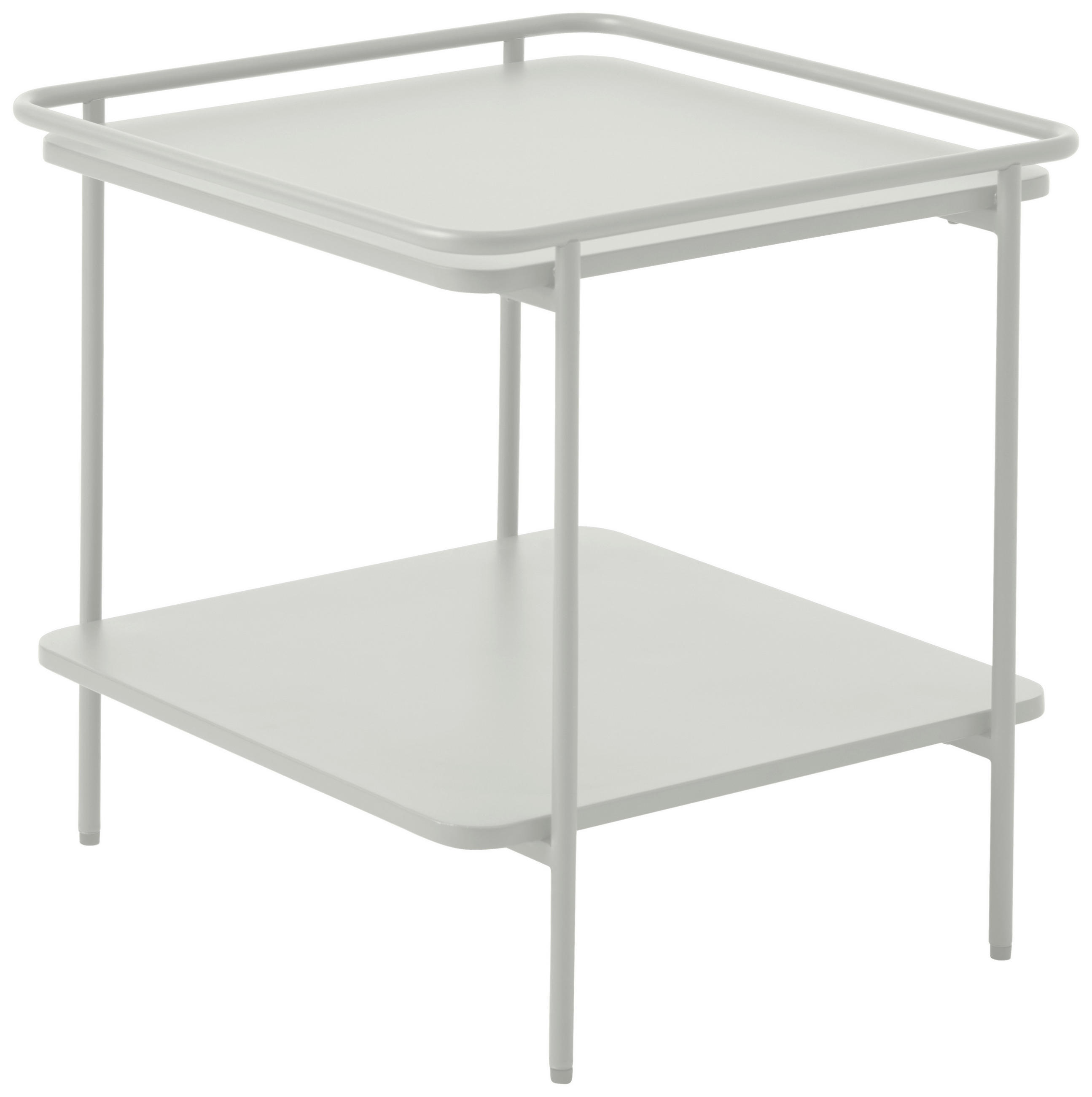 BEISTELLTISCH 45/45/44,3 cm Creme quadratisch  - Creme, Basics, Metall (45/45/44,3cm) - Xora