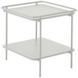 BEISTELLTISCH 45/45/44,3 cm Creme quadratisch  - Creme, Basics, Metall (45/45/44,3cm) - Xora