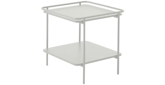 BEISTELLTISCH 45/45/44,3 cm Creme quadratisch - Creme, Basics, Metall (45/45/44,3cm) - Xora