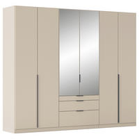 DREHTÜRENSCHRANK in Champagner  - Champagner/Grau, Modern, Holzwerkstoff/Metall (271/229/54cm) - Rauch Möbel