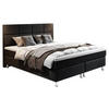 BOXSPRINGBETT 180/200 cm  in Anthrazit  - Anthrazit/Silberfarben, KONVENTIONELL, Textil/Metall (180/200cm) - MID.YOU