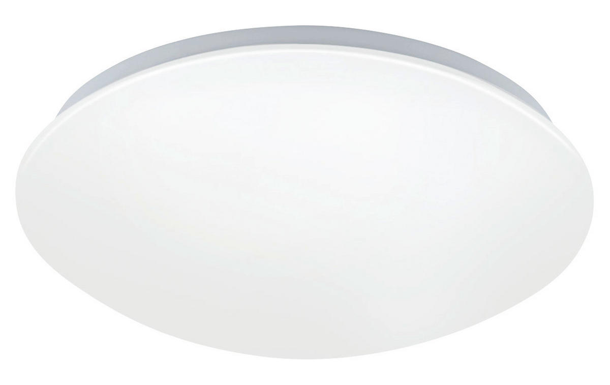 STROPNÍ LED SVÍTIDLO, 30/9 cm  - bílá, Basics, kov/plast (30/9cm)