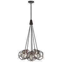 TAKKRONA KL-Rocklyn6-RS 57.6/101.9 cm  - svart, Design, metall (57.6/101.9cm) - Elstead Lighting