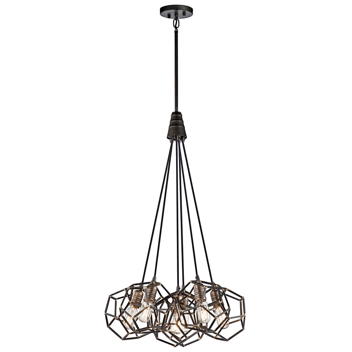 TAKKRONA KL-Rocklyn6-RS 57.6/101.9 cm  - svart, Design, metall (57.6/101.9cm) - Elstead Lighting