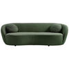 BIGSOFA in Flachgewebe Dunkelgrün  - Dunkelgrün/Schwarz, Design, Kunststoff/Textil (245/81/120cm) - Ambia Home