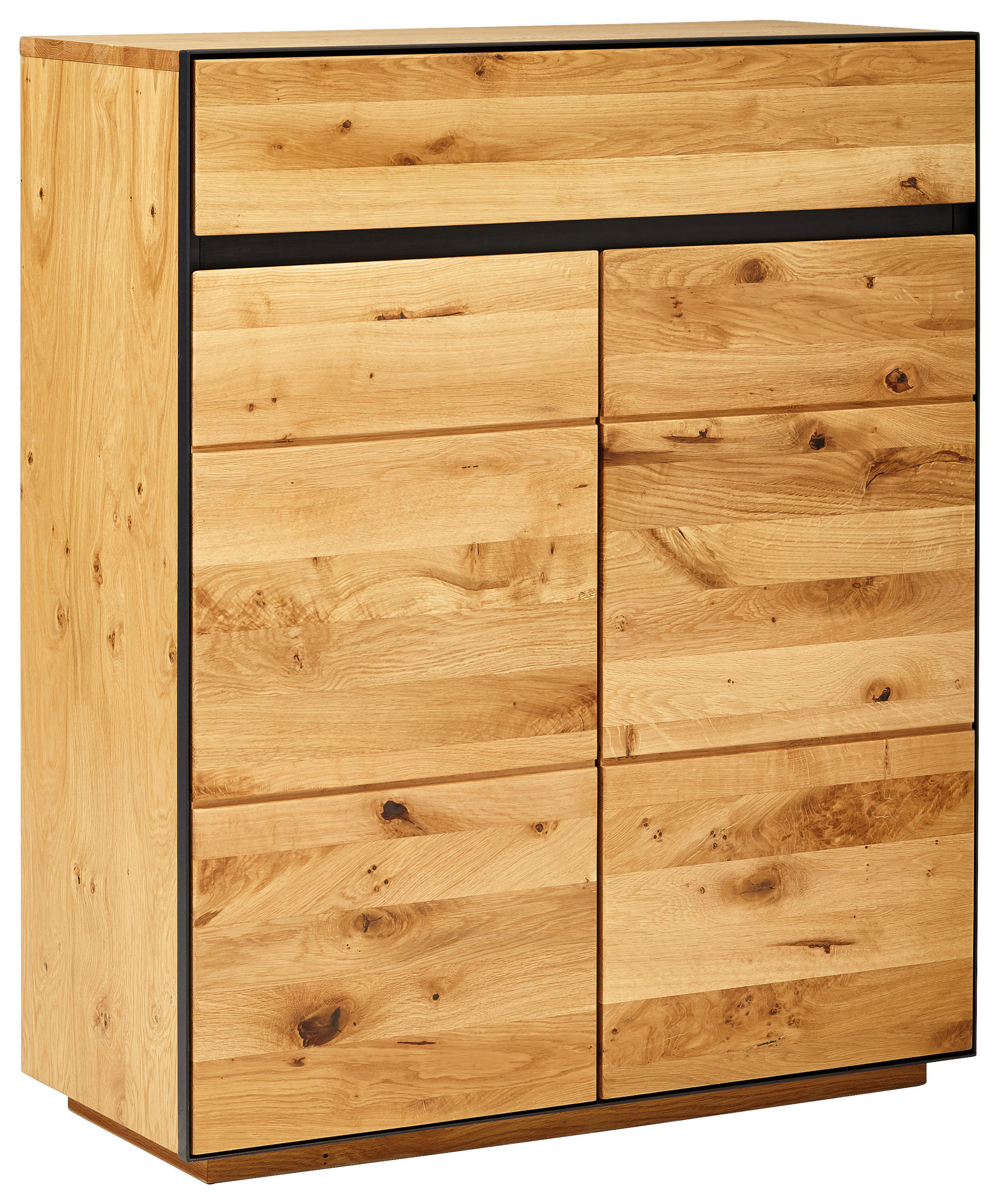 Linea Natura BOTNÍK, antracitová, barvy dubu, divoký dub, 86/104/38 cm