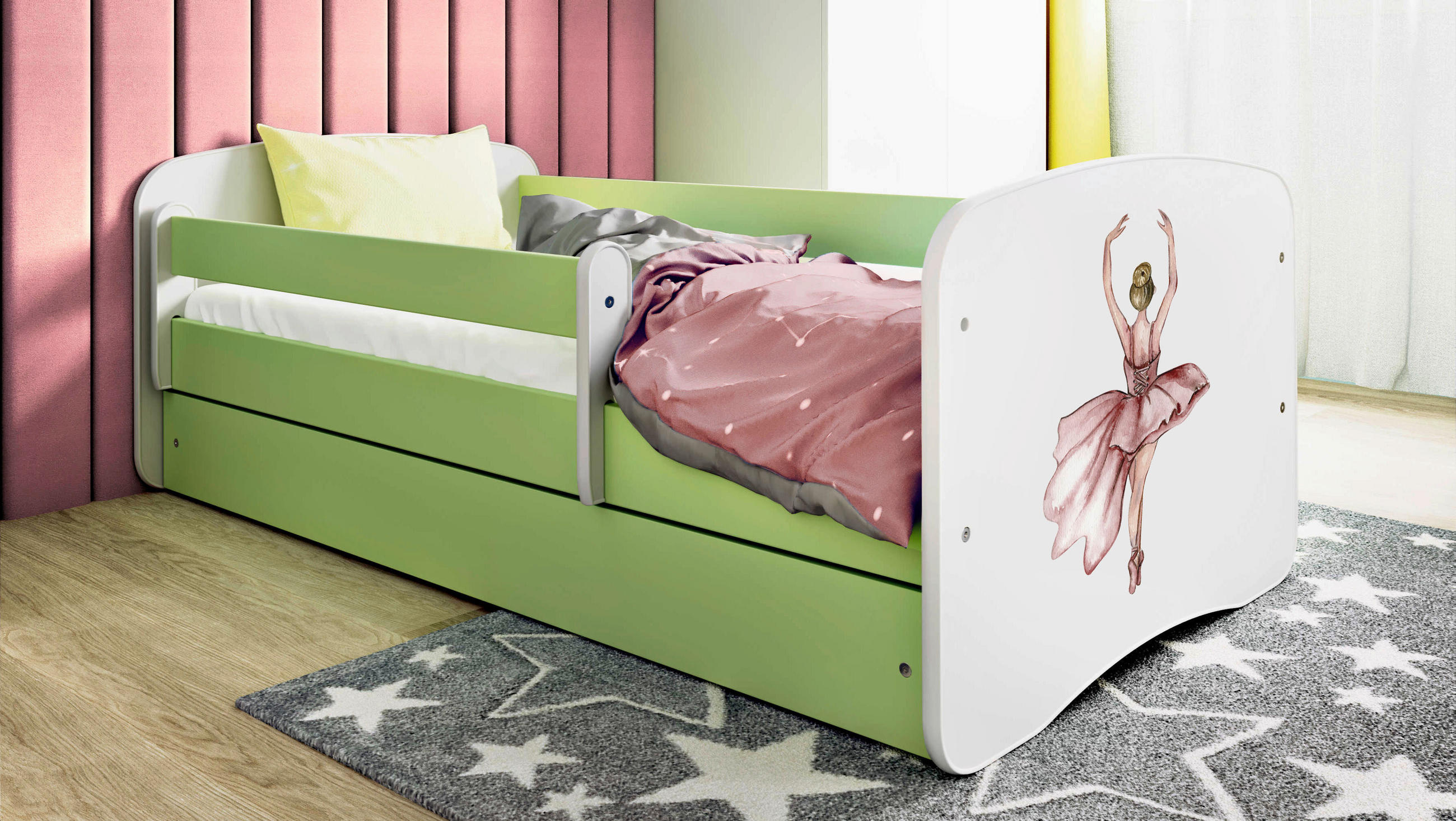 KINDER-/JUNIORBETT - Birkefarben/Weiß, MODERN, Holz/Holzwerkstoff (80/160cm) - MID.YOU