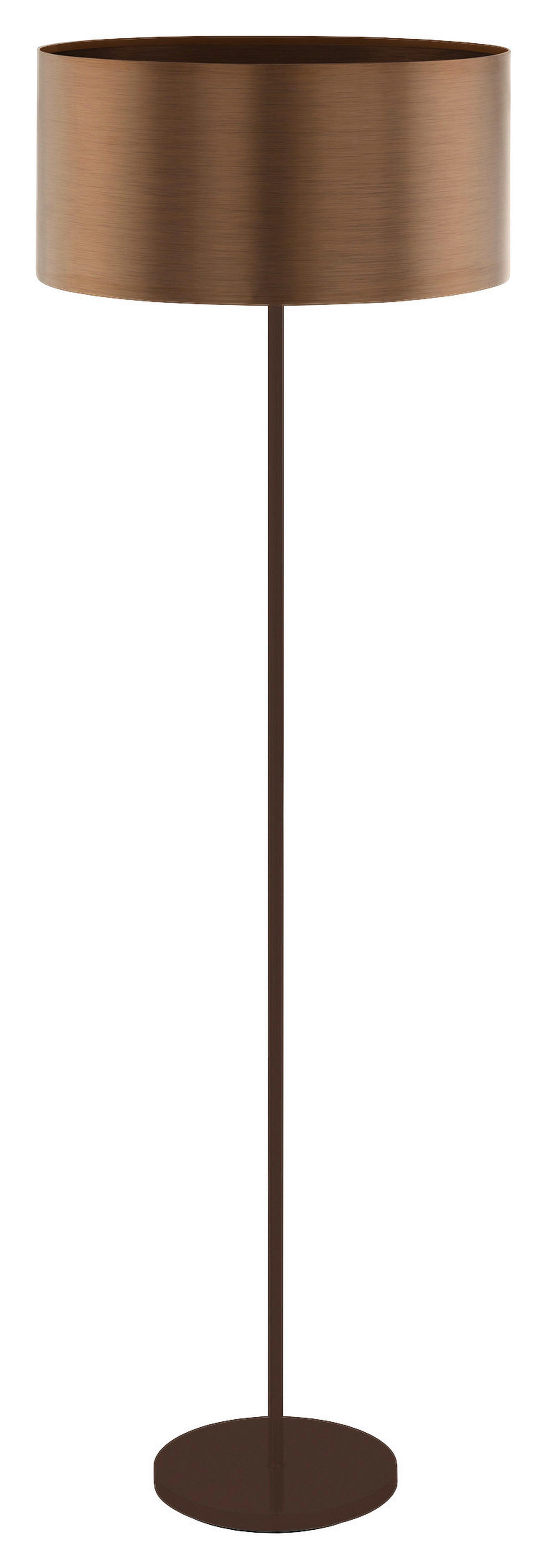 ÁLLÓLÁMPA - barna/rézvörös, Design, műanyag/fém (45/166.5cm)