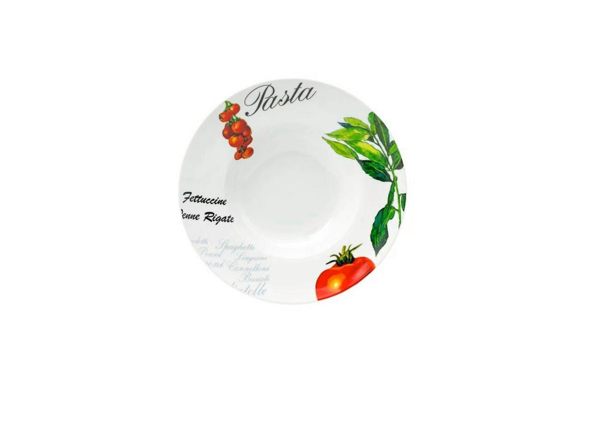 Farfurie Pentru Paste 27 cm  - alb/multicolor, Basics, ceramică (27cm) - Boxxx