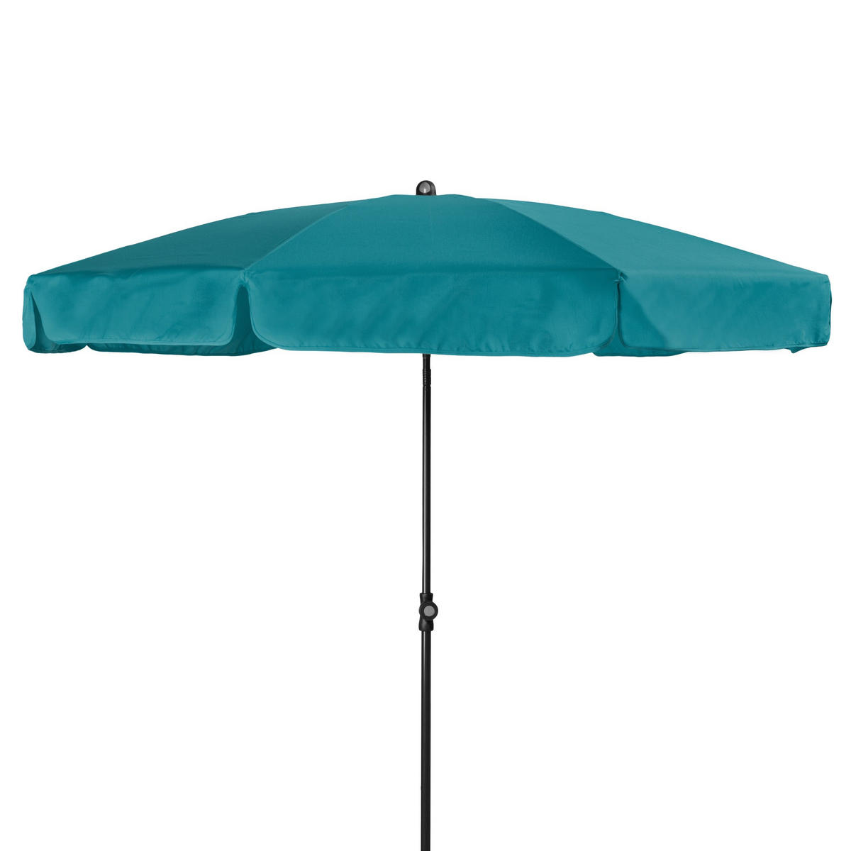 SONNENSCHIRM 200 cm Petrol  - Anthrazit/Petrol, Basics, Textil/Metall (200/200cm) - Doppler