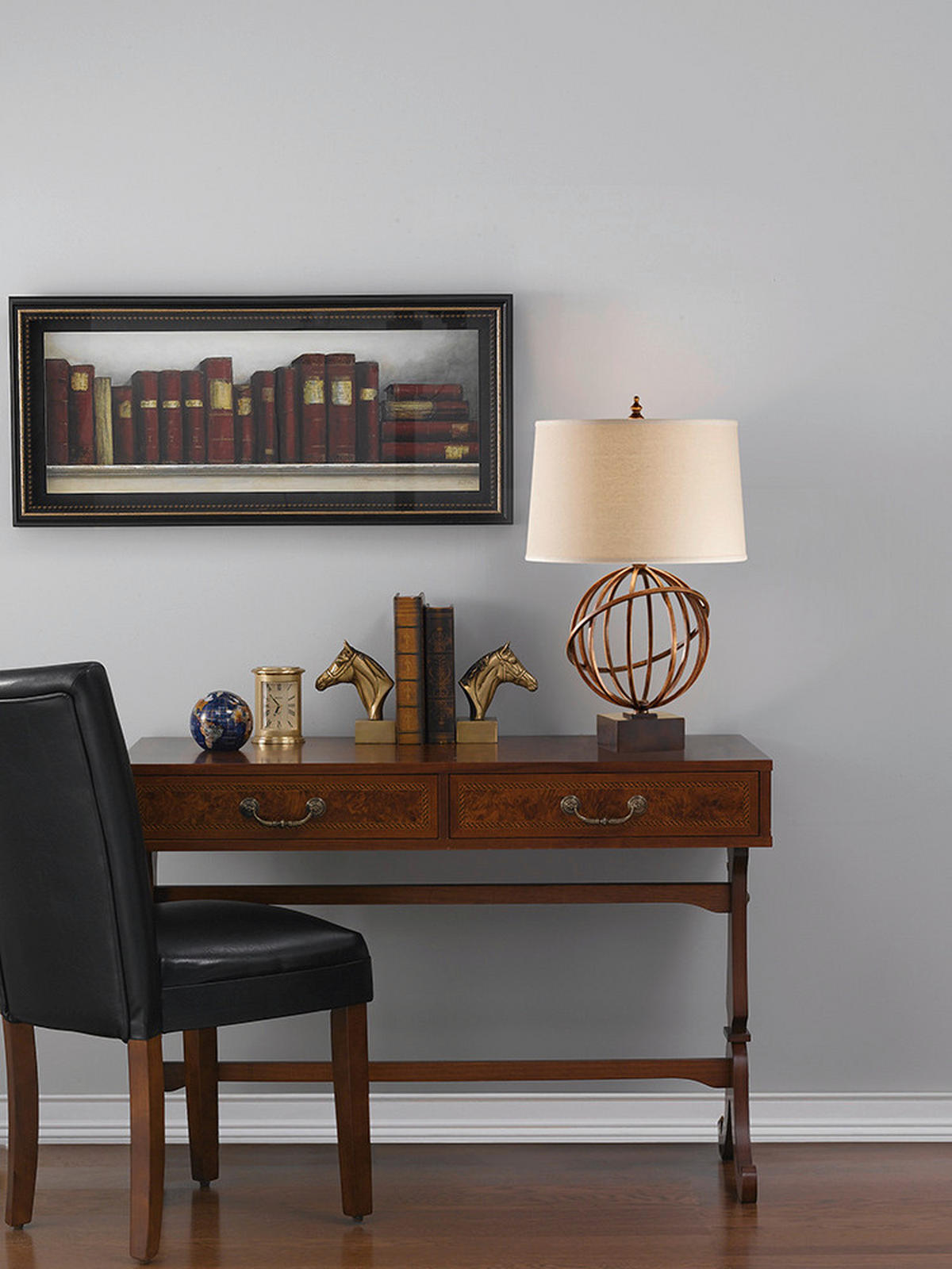 TISCHLEUCHTE - Goldfarben, Design, Metall (39/58/39cm) - Elstead Lighting