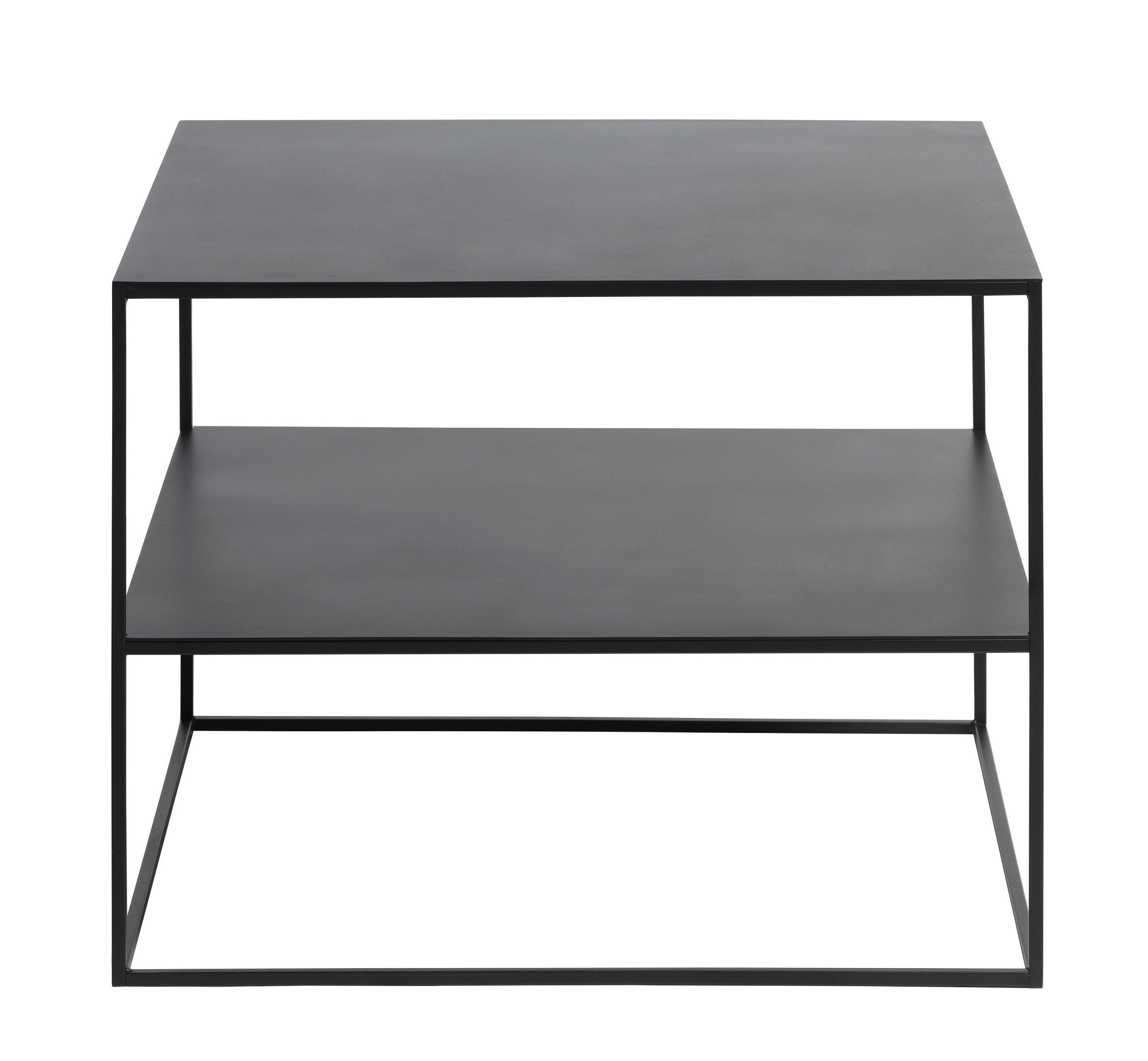 KONSOLENTISCH PEBBLE COFFEE TABLE 65X65 CM Schwarz  - Schwarz, Basics, Metall (65/65/50cm) - Livetastic
