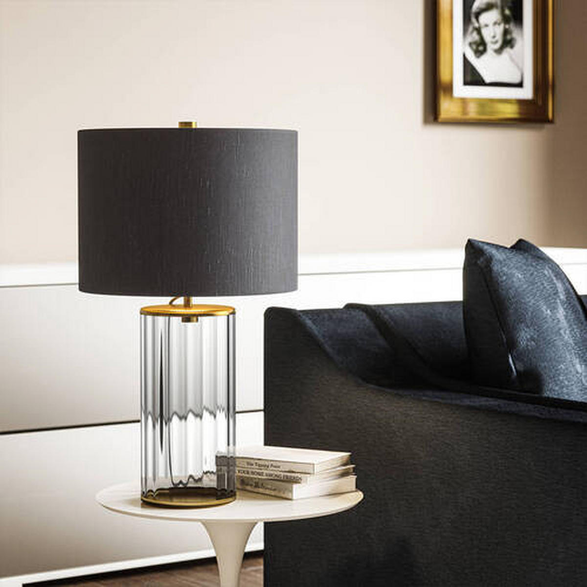 NAMIZNA SVETILKA  Elstead Reno      35.5/60.4 cm       - siva/barve medenine, Design, kovina/steklo (35.5/60.4cm) - Elstead Lighting