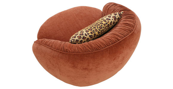 DESIGNSESSEL in Flachgewebe Kupferfarben  - Schwarz/Kupferfarben, Design, Textil/Metall (101/79/96cm) - Landscape