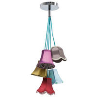 HÄNGELEUCHTE 45/92 cm   - Multicolor, LIFESTYLE, Textil/Metall (45/92cm) - Kare-Design