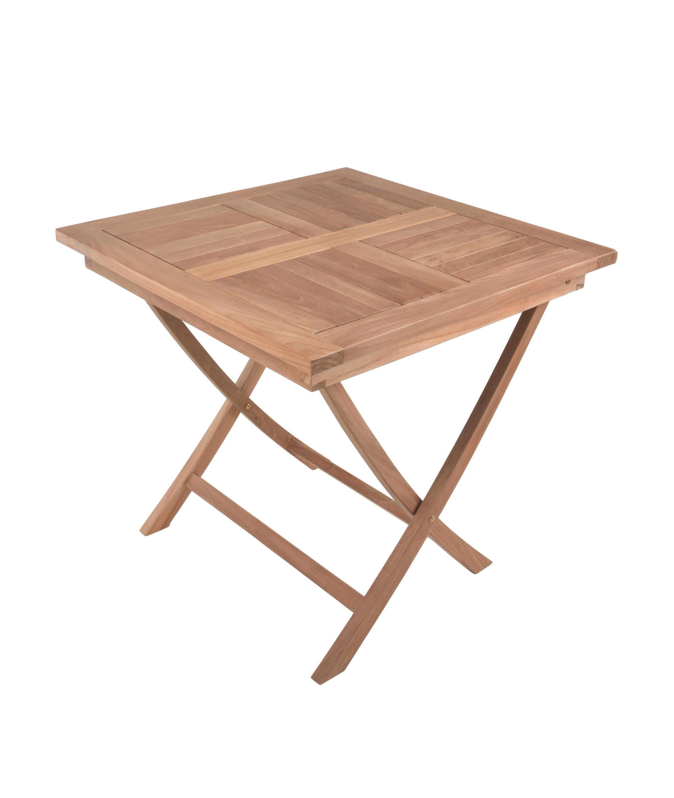 GARTENKLAPPTISCH 80/80/75,5 cm Holz quadratisch  - Braun, Basics, Holz (80/80/75,5cm) - Gardenson
