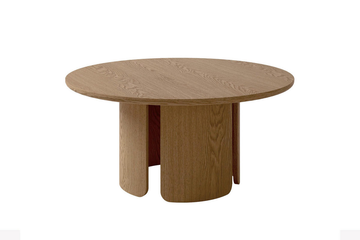 COUCHTISCH 80/80/41 cm Holzwerkstoff einfacher Aufbau, 2 in 1 Gestell  - Eichefarben, Modern, Holzwerkstoff (80/80/41cm) - Schöner Wohnen