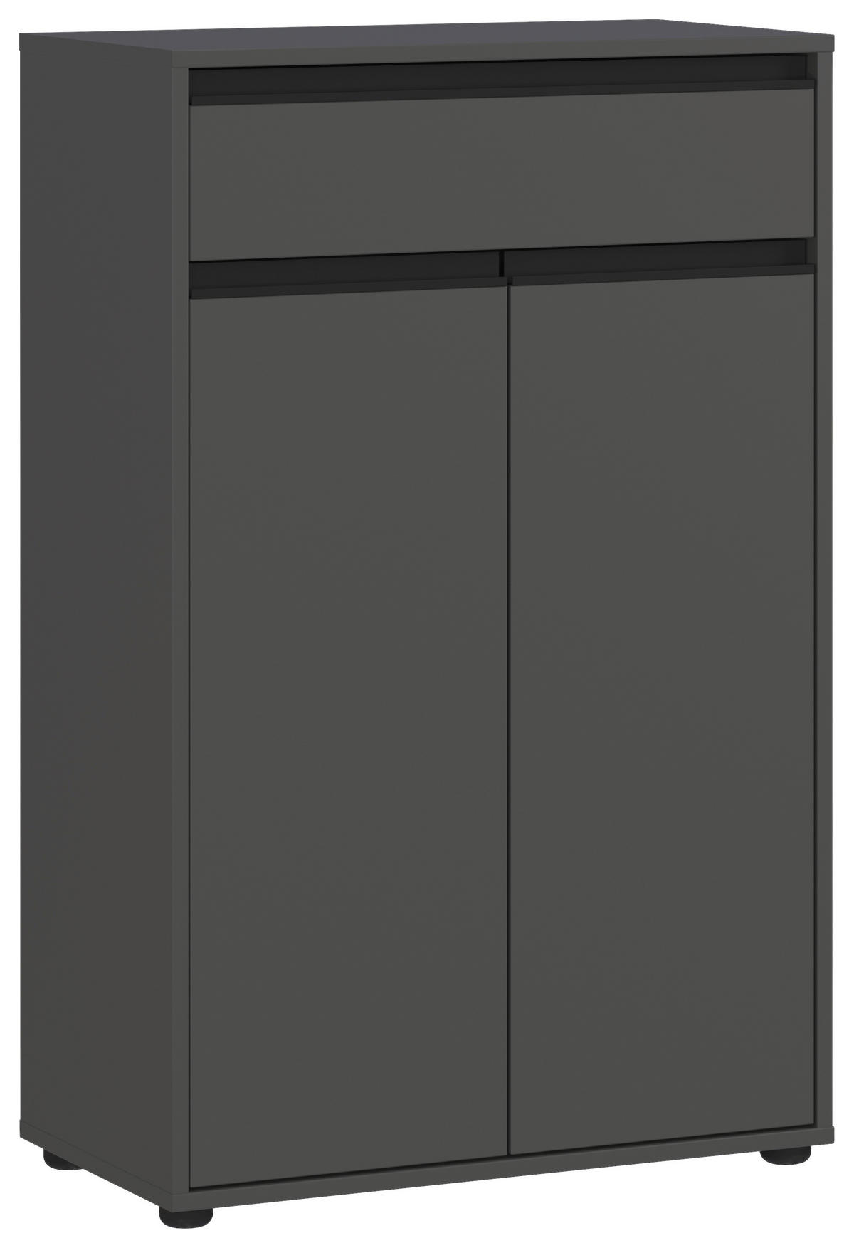 UNTERSCHRANK 63/98/34 cm   - Graphitfarben/Schwarz, MODERN, Holzwerkstoff/Kunststoff (63/98/34cm) - Germania