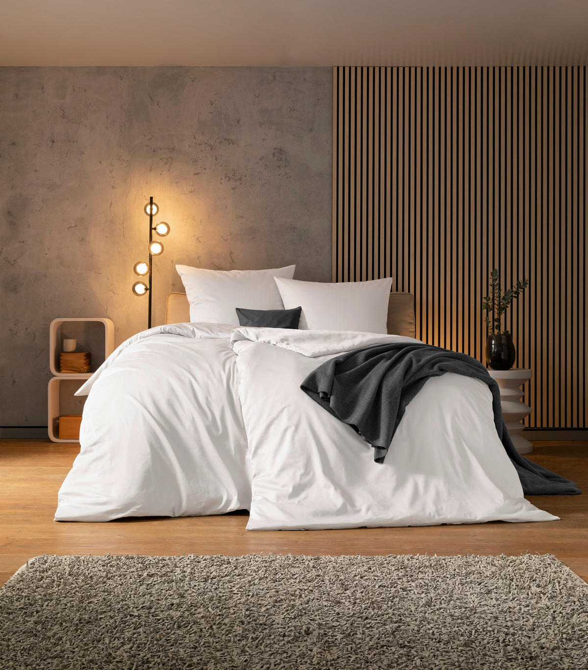 BETTWÄSCHE Atelier Makosatin 140/200 cm  - Weiß, Basics, Textil (140/200cm) - Estella