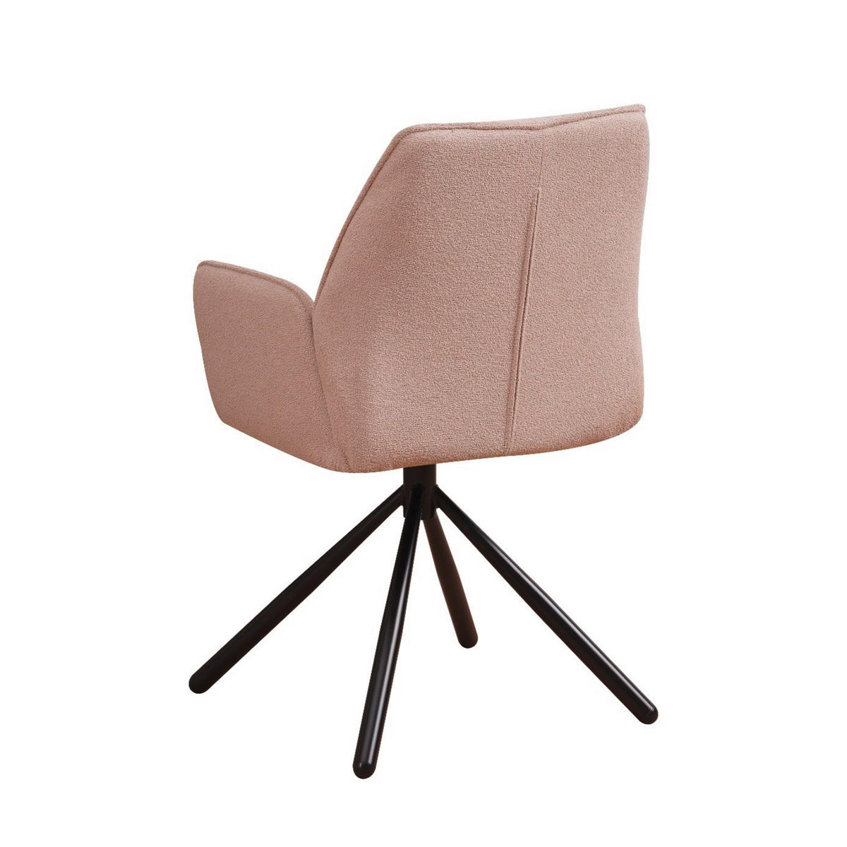 SADA ŽIDLÍ S PODRUČKAMI 2 kusy - černá/koňaková, Moderní, kov/textil (56/97/53cm) - MID.YOU