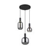 HÄNGELEUCHTE 30/150 cm   - Chromfarben/Schwarz, Basics, Glas/Metall (30/150cm) - Trio Leuchten