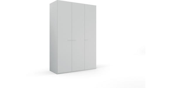 DREHTÜRENSCHRANK 151/235/60 cm 3-türig Hellgrau - Hellgrau, Trend, Glas/Holzwerkstoff (151/235/60cm) - Novel
