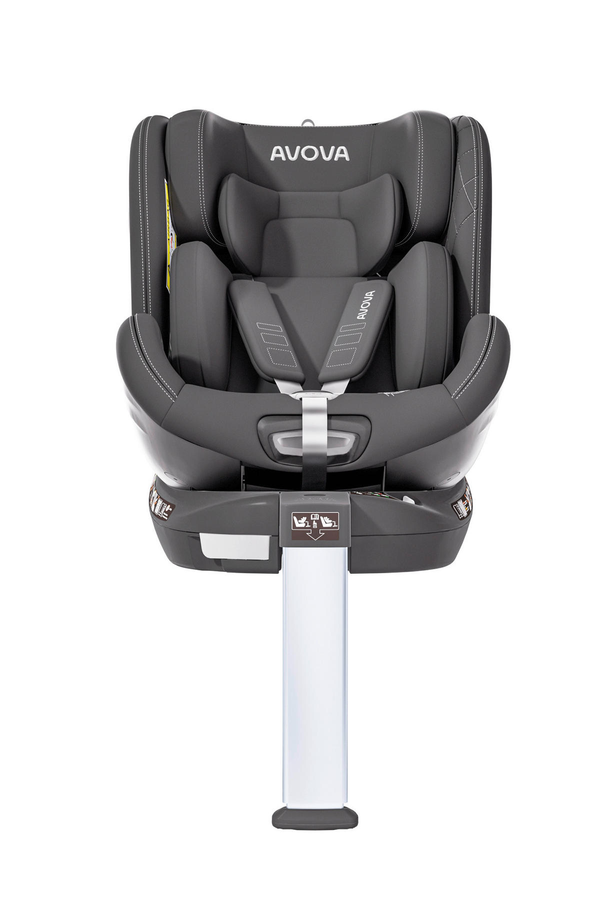 REBOARDER-KINDERSITZ Swan Fix  - Schwarz, Basics, Kunststoff/Textil (44/77/58,5cm)