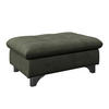 HOCKER Chenille Dunkelgrün  - Chromfarben/Dunkelgrün, KONVENTIONELL, Textil/Metall (108/46/108cm) - Livetastic