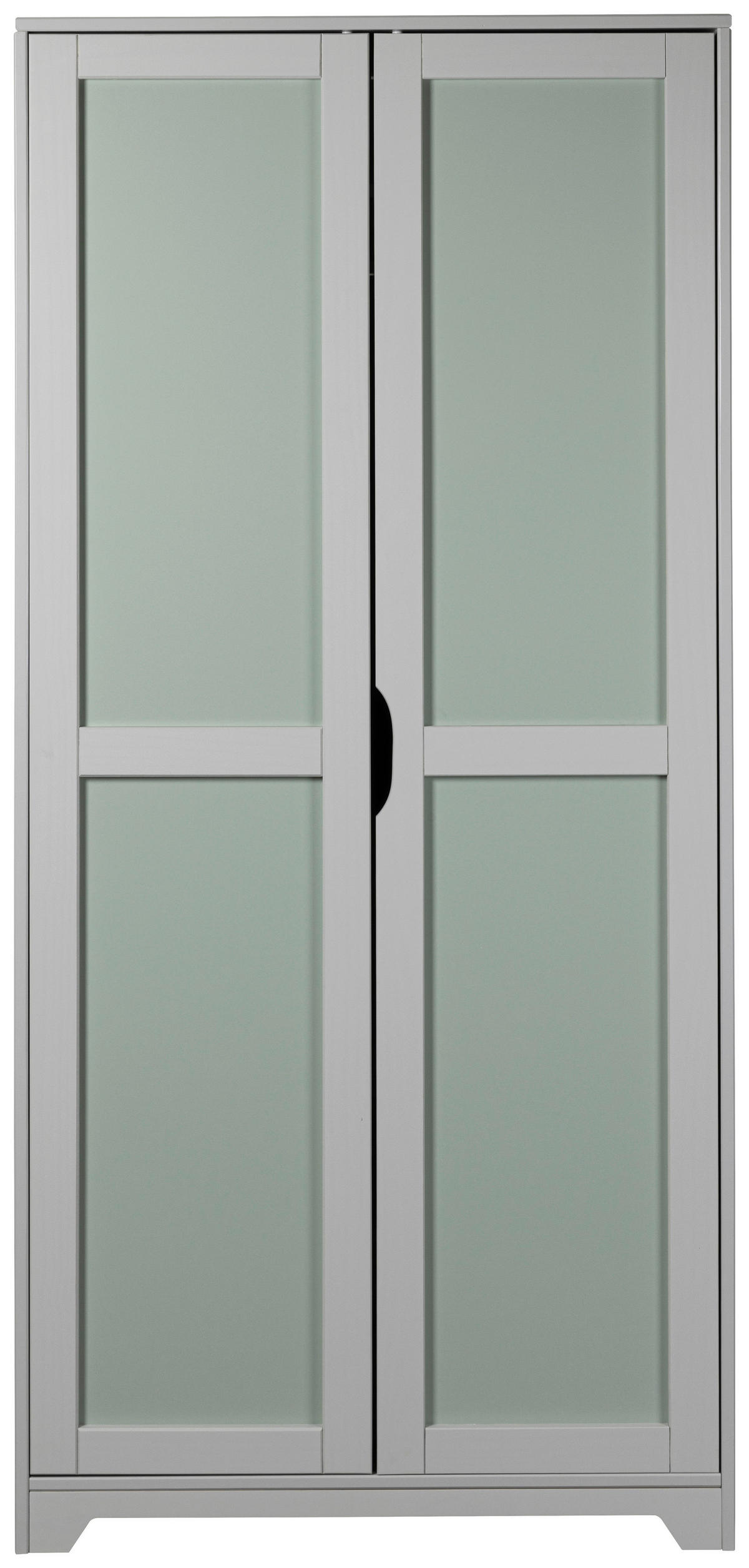 DREHTÜRENSCHRANK  in Hellgrau, Salbeigrün  - Salbeigrün/Hellgrau, MODERN, Holz (92/205/59.5cm) - MID.YOU