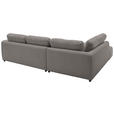 ECKSOFA  in Chenille Grau  224/307 cm  - Schwarz/Grau, KONVENTIONELL, Kunststoff/Textil (224/307cm) - Hom`in