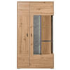 VITRINE in Eiche Artisan  - Dunkelgrau/Eiche Artisan, Design, Glas/Holzwerkstoff (93,7/170,8/37,2cm) - SetOne by Musterring