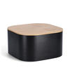 BROTKASTEN - Schwarz, Basics, Holz/Metall (27/27/15cm) - Zeller Present