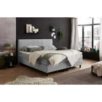 BOXBETT 180/200 cm  in Hellgrau  - Hellgrau, MODERN, Holzwerkstoff/Kunststoff (180/200cm) - MID.YOU