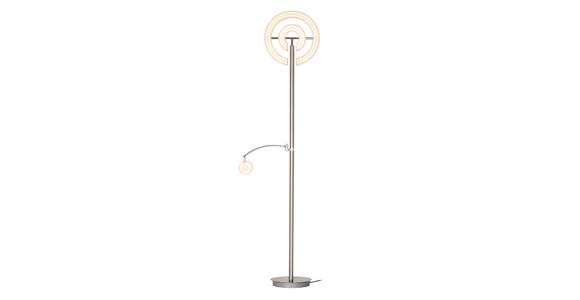 LED-DECKENFLUTER 40/180 cm    - Weiß/Nickelfarben, KONVENTIONELL, Kunststoff/Metall (40/180cm) - Dieter Knoll