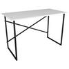 SCHREIBTISCH 90/50/75 cm  in Weiss  - Weiss/Schwarz, Design, Holzwerkstoff/Metall (90/50/75cm) - MID.YOU