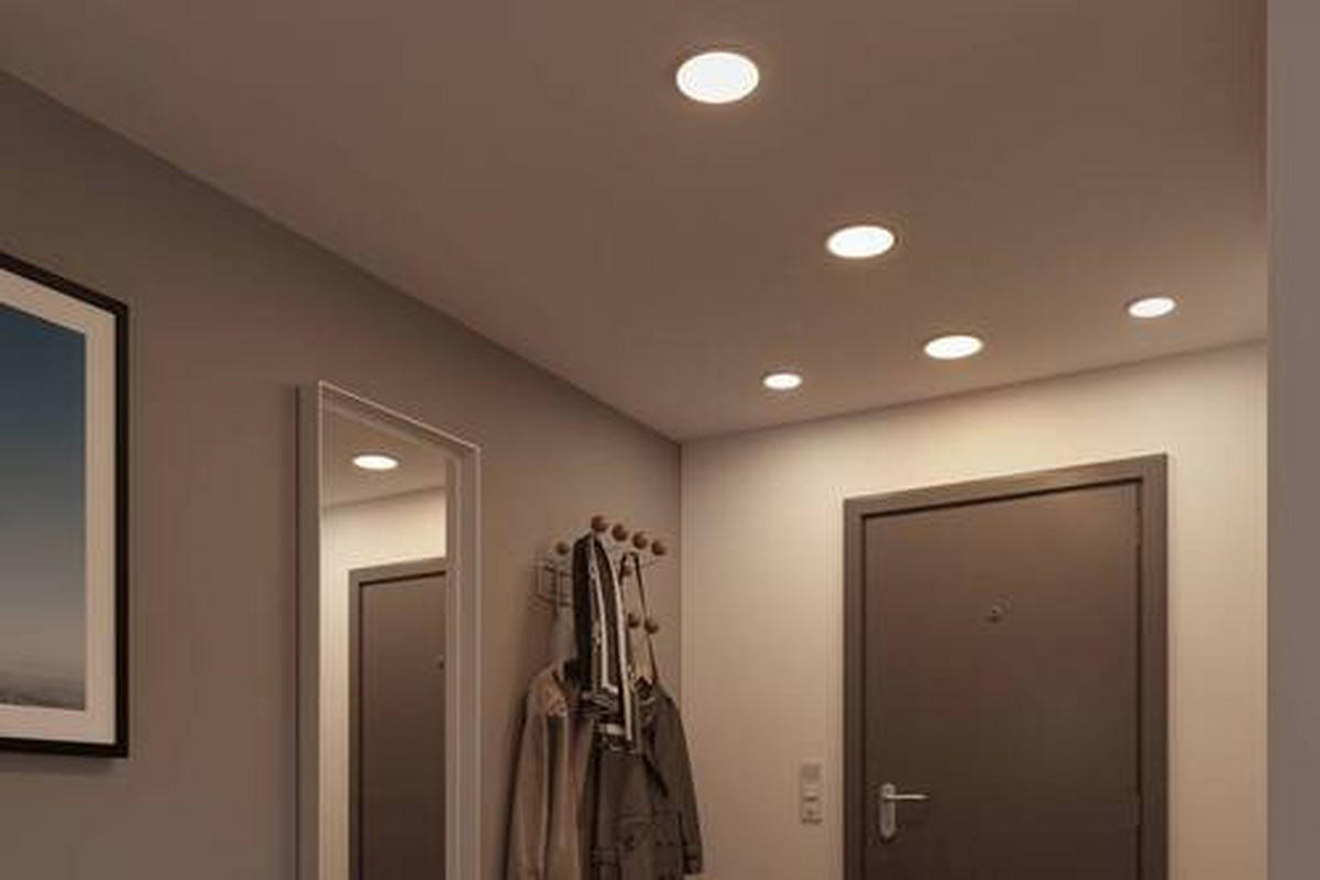 LED-PANEEL  - Chromfarben, Design, Kunststoff (23,0cm) - Paulmann