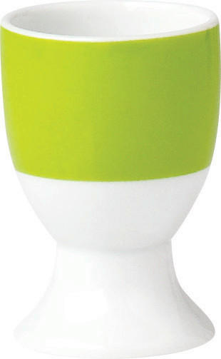 EIERBECHERSET VARIO Keramik  - Weiß/Grün, Basics, Keramik (4,5/6,5cm) - Van Well